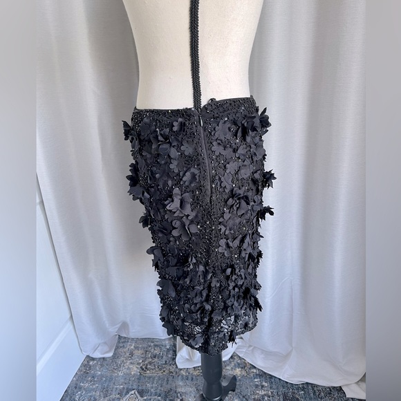 Gold Hawk Floral Embellished Skirt - Picture 2 of 6